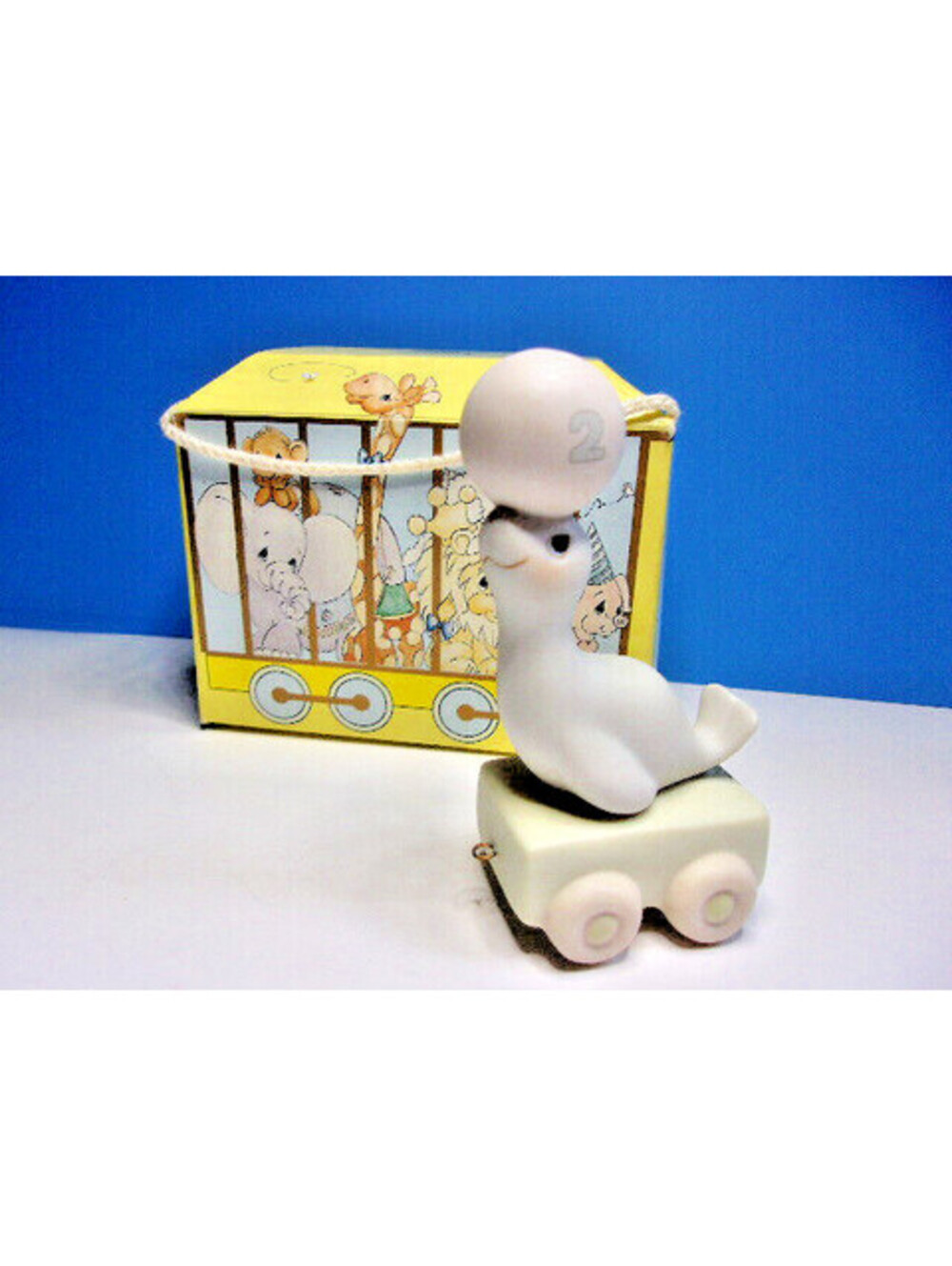 Vintage 1985 Precious Moments Birthday Train Seal 2 Two Year Old 15962 IOB